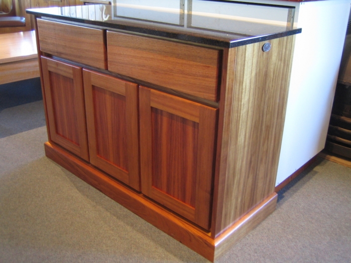 BWood Cabinet with Granite Top
